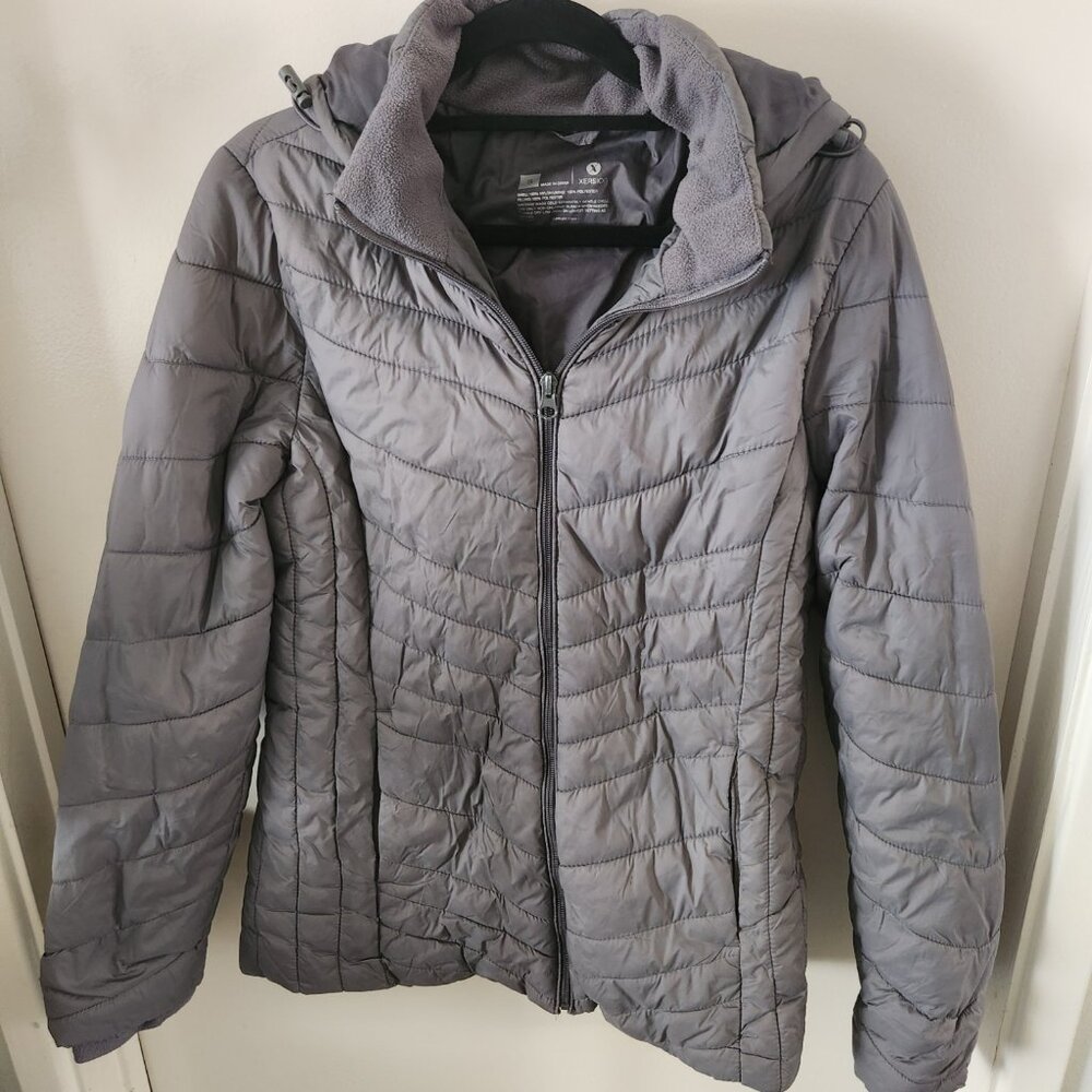 Xersion Women's Lightweight Hooded Full Zip Puffer Jacket - Size Small